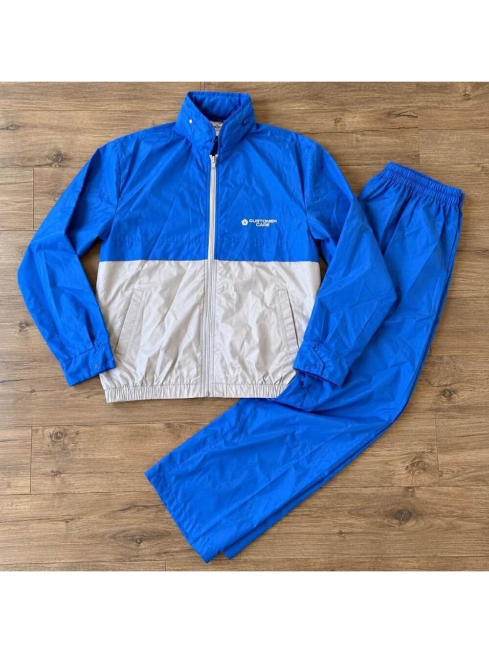 Vintage Chrysler Customer Care Tracksuit Windbreaker Set Large Never Worn